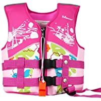 Sumeber Chaleco Salvavidas para niños- niñas- niños- Entrenamiento de natación- Traje de baño- Traje de baño para niños…
